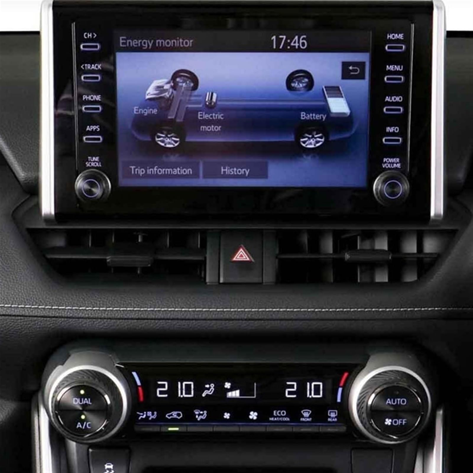 VINCTV Kompatibel Mit Für RAV4 2019 2020 2021 2022 5. 8-Zoll-Zentralsteuerungsdisplay Auto-Navigationsschutz-Displayschutzfolie Navigation Schutzfolie von VINCTV