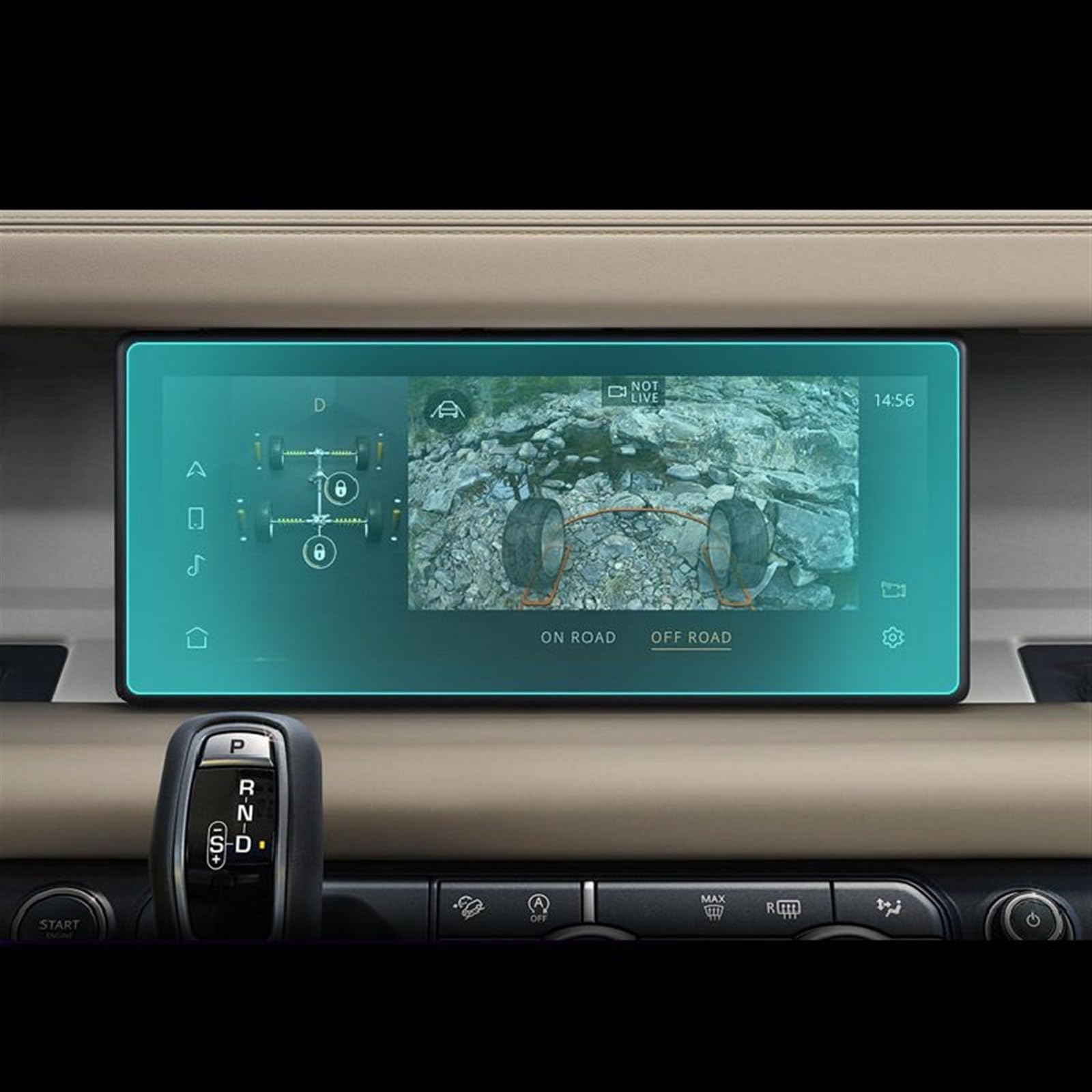 VINCTV Kompatibel Mit Land Für Rover Für Defender 2020 2021 2023, Auto-GPS-Navigationsfolie, LCD-Bildschirm, Gehärtetes Glas, Schutzfolie, 266 X 112 Mm Navigation Schutzfolie von VINCTV