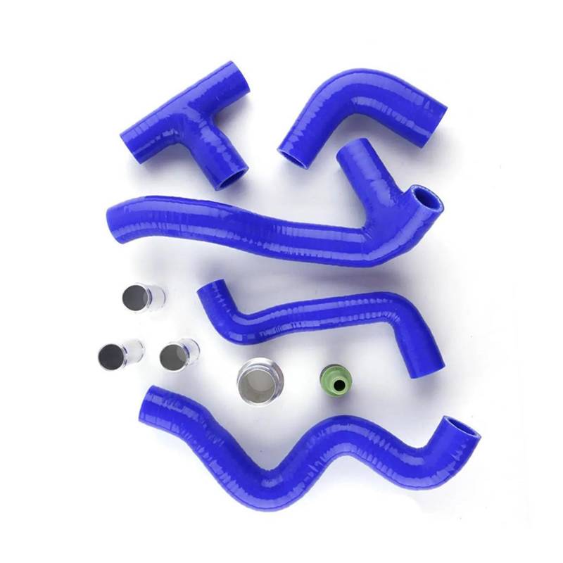 VINCTV Kühlmittelschläuche Kompatibel Mit A3 1.8T AUQ AUM Arx ARY 2001 2002 2003 Für TT Kurbelgehäuse-Entlüftungsschlauch-Set, Motorkühler-Kühlmittelschlauch, Autoteile(Blue) von VINCTV
