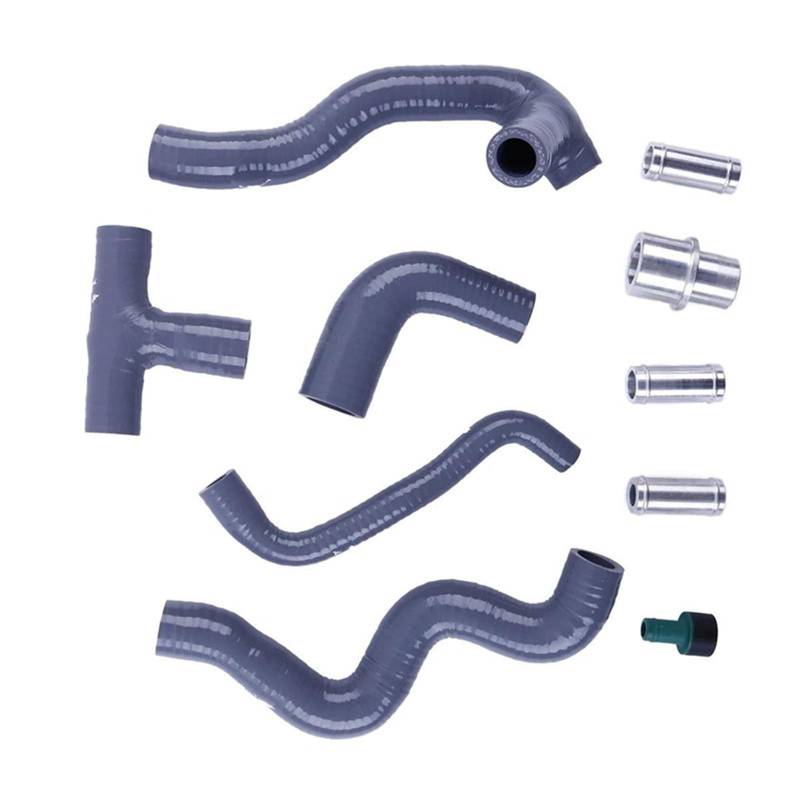 VINCTV Kühlmittelschläuche Kompatibel Mit A3 1.8T AUQ AUM Arx ARY Motorkühlerschläuche Auto-Silikon-Kurbelgehäuse-Entlüftungsschlauch Rohrsatz 06A103213AF 06A103221AF(Gray) von VINCTV