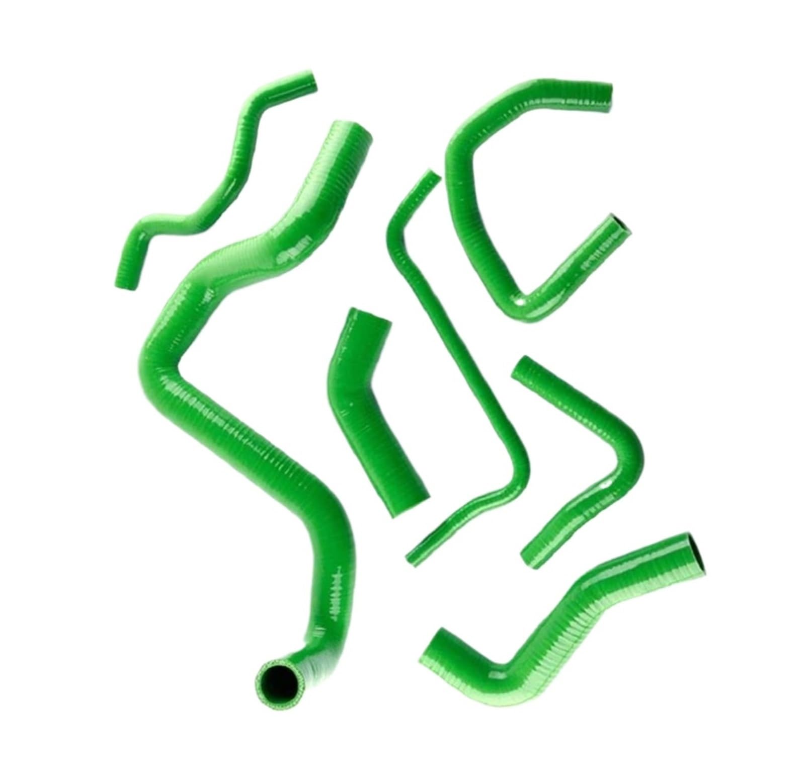 VINCTV Kühlmittelschläuche Kompatibel Mit A3 1.8T Für TT MK1 180 PS Silikon-Motorkühlerschlauch-Rohrsatz Kühlerschlauch Kühlmittelwasserschlauch Autozubehör(Green) von VINCTV