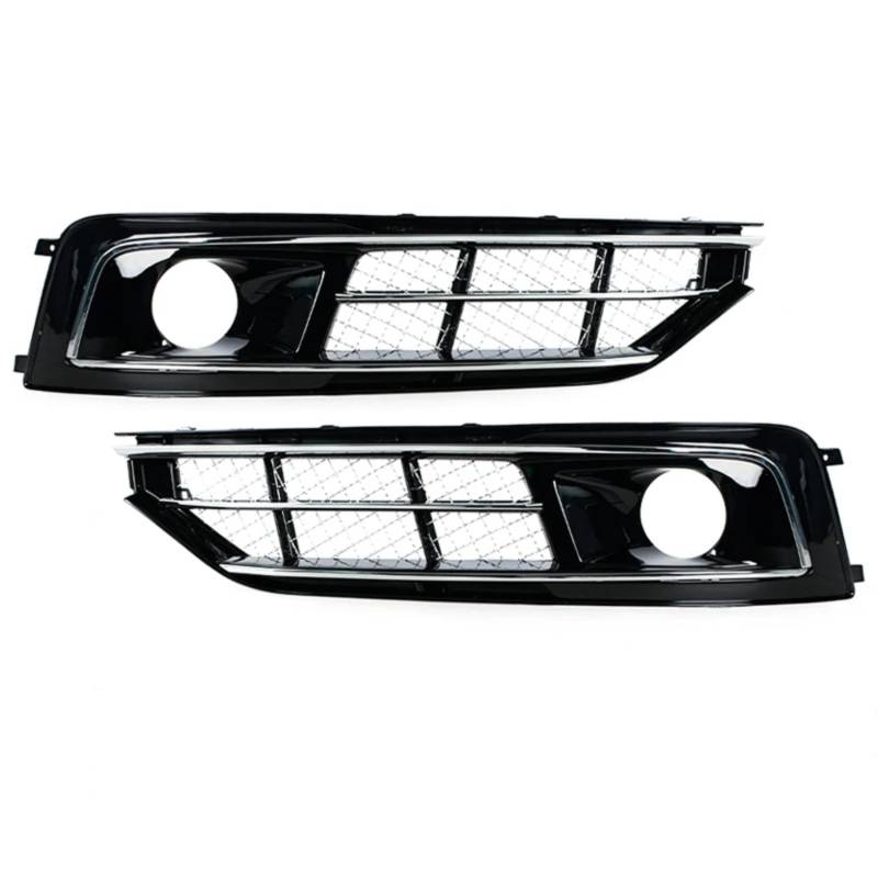 VINCTV Nebelscheinwerfergitter Kompatibel Mit A8 Für D4 AW12 2015 2016 Auto Front Chrome Stoßstange Nebel Licht Kühlergrill Zubehör Nebel Lampe Abdeckung 4HO807681T 4HO807682T(Left and Right) von VINCTV