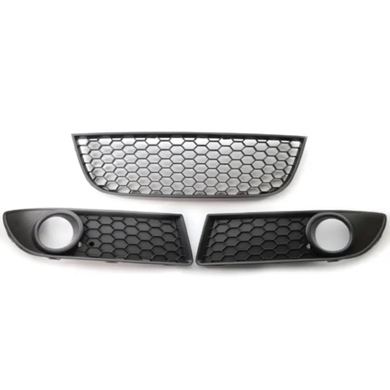 VINCTV Nebelscheinwerfergitter Kompatibel Mit Vw Für Polo Für GTI 2006 2007 2008 2009 Auto Links Rechts Vorne Unterer Stoßfänger Nebelscheinwerfergitter Grill Lüftungsgitter 6Q0853666G(1 Set) von VINCTV