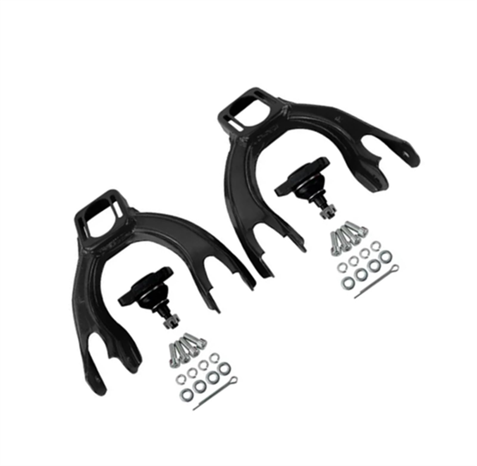 VINCTV Querlenker Auto Kompatibel Mit Acura Für Integra 1994-2000 2001 2/3/4-türig, Einstellbarer L R-Front-Oberradaufhängungs-Querlenker, Auto-Front-Ober-Sturzarm-Kit(Black) von VINCTV