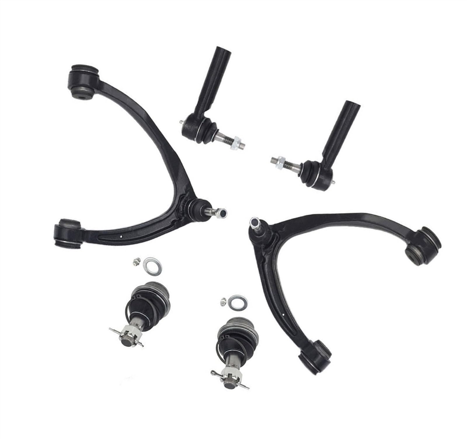 VINCTV Querlenker Auto Kompatibel Mit Cadillac Für Escalade EXT 2007–2010 2011 2012 2013 15096198 Querlenker Vorne Oben Querlenker Kugelgelenk Äußere Spurstangenköpfe von VINCTV