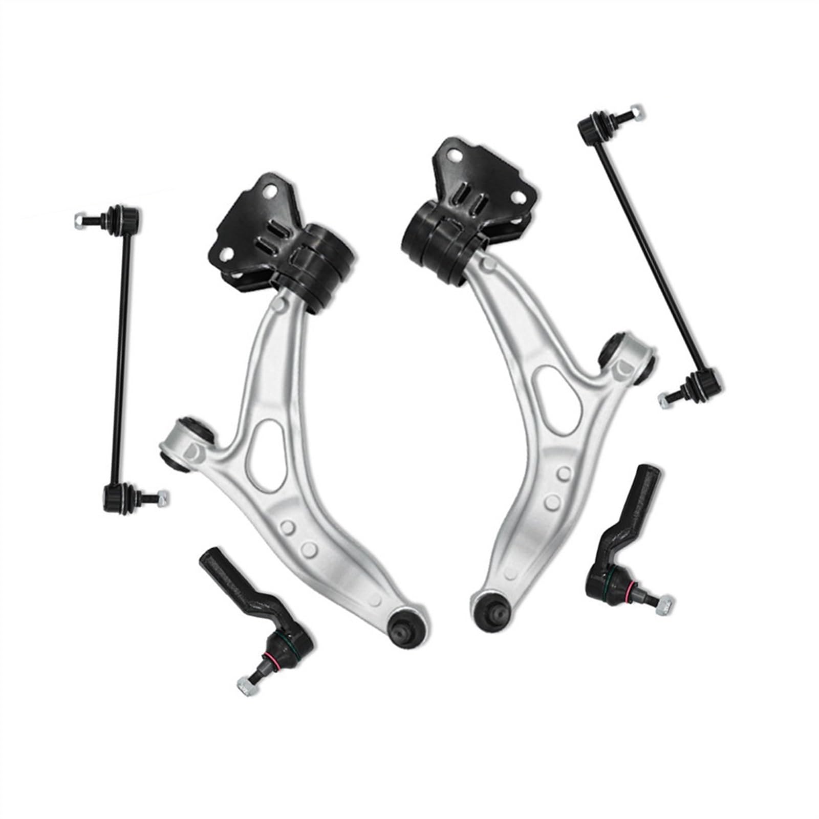 VINCTV Querlenker Auto Kompatibel Mit Ford Für C-Max 2013–2018 Für Focus 2015 2016 2017 2018 2012 2013 2014 Vorderer Unterer Querlenker Spurstangenkopf Stabilisator Link Sets von VINCTV