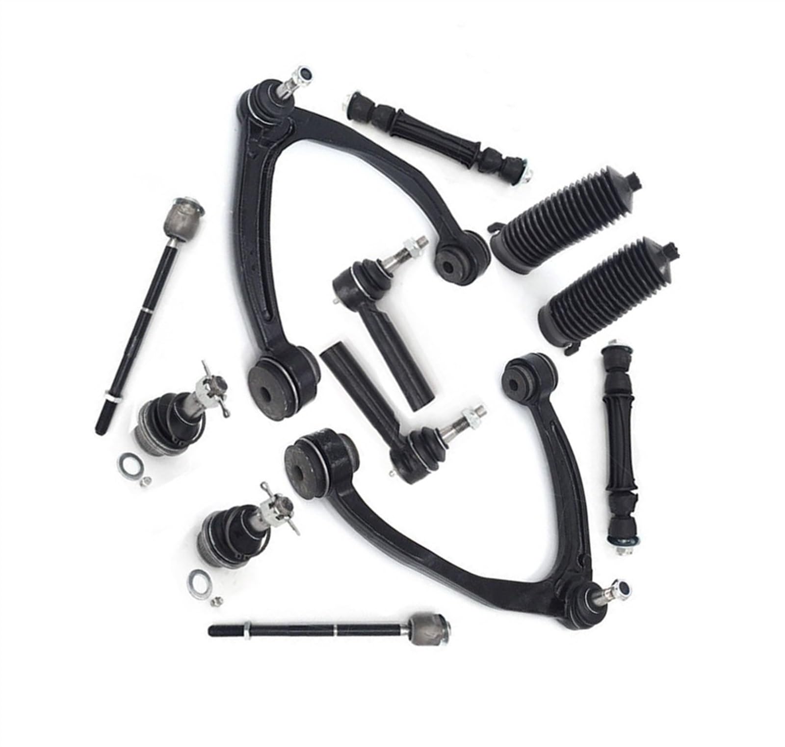 VINCTV Querlenker Auto Kompatibel Mit GMC Für Sierra 1500 Für Yukon 2007–2013. Vorderer Oberer Querlenker, Kugelgelenk, Spurstangenmanschetten, Stabilisatorverbindung, Querlenker-Kits von VINCTV