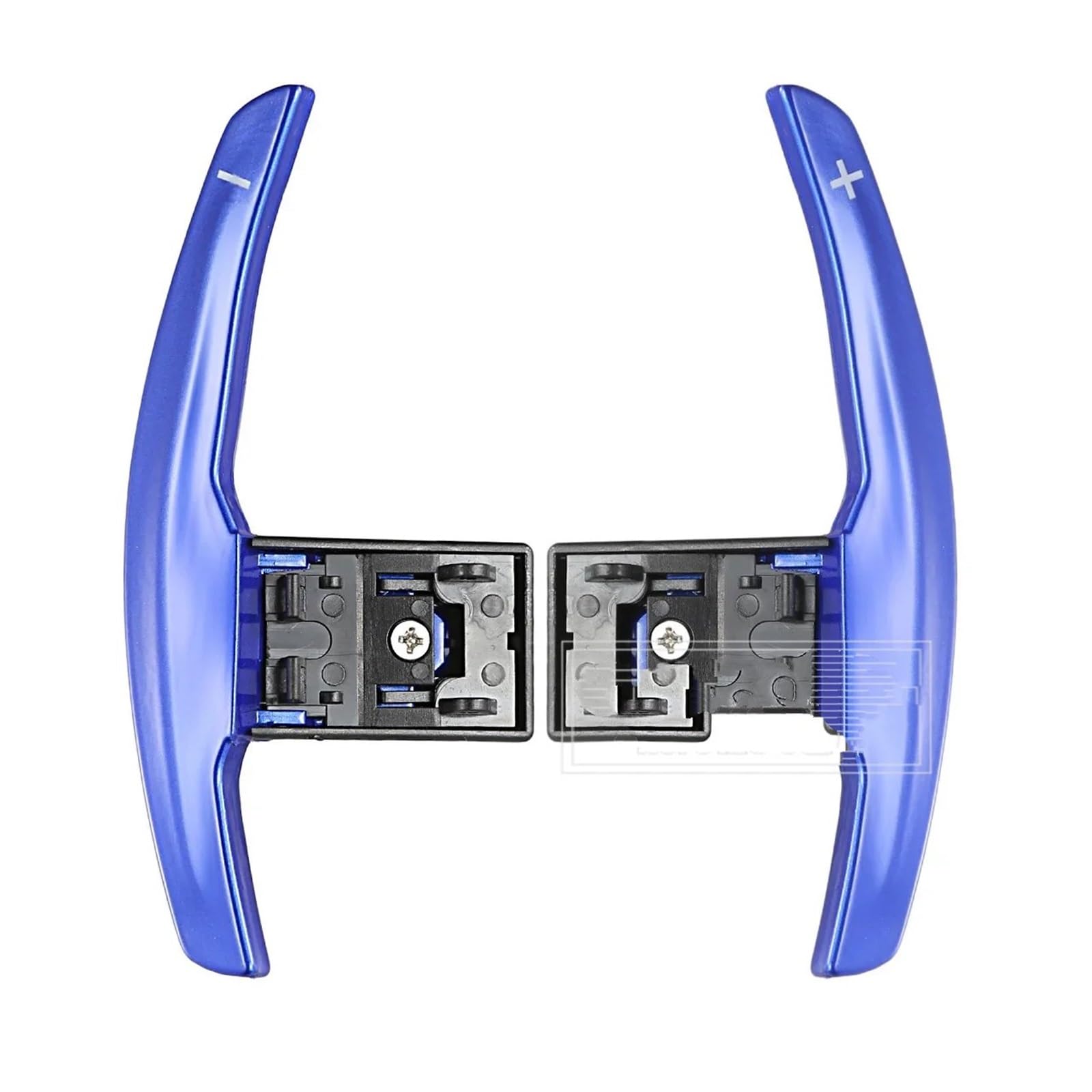 VINCTV Schaltwippen Shift Paddle Kompatibel Mit 1er F20 F21 2012 2013 2014 2015 2016 2017 2018 Auto-Schaltwippen Auto-Lenkrad-Paddelschalter-Schalthebel-Kit ABS(Blue) von VINCTV