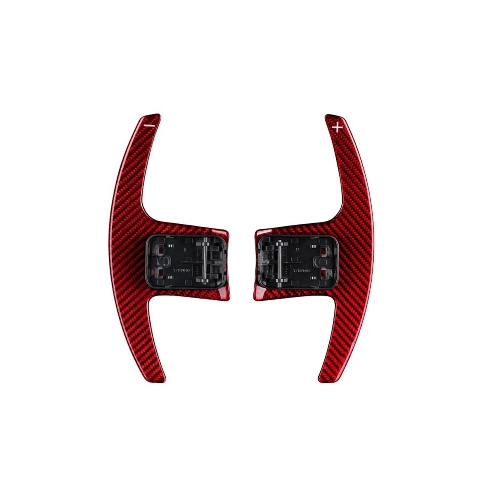 VINCTV Schaltwippen Shift Paddle Kompatibel Mit 3er 5er 6er 7er G20 G30 G32 G11 G01 G02 G05 G06 Für M5 F90 X3M X4M Auto-Schaltwippenabdeckung Schaltwippen-Lenkrad(Red) von VINCTV