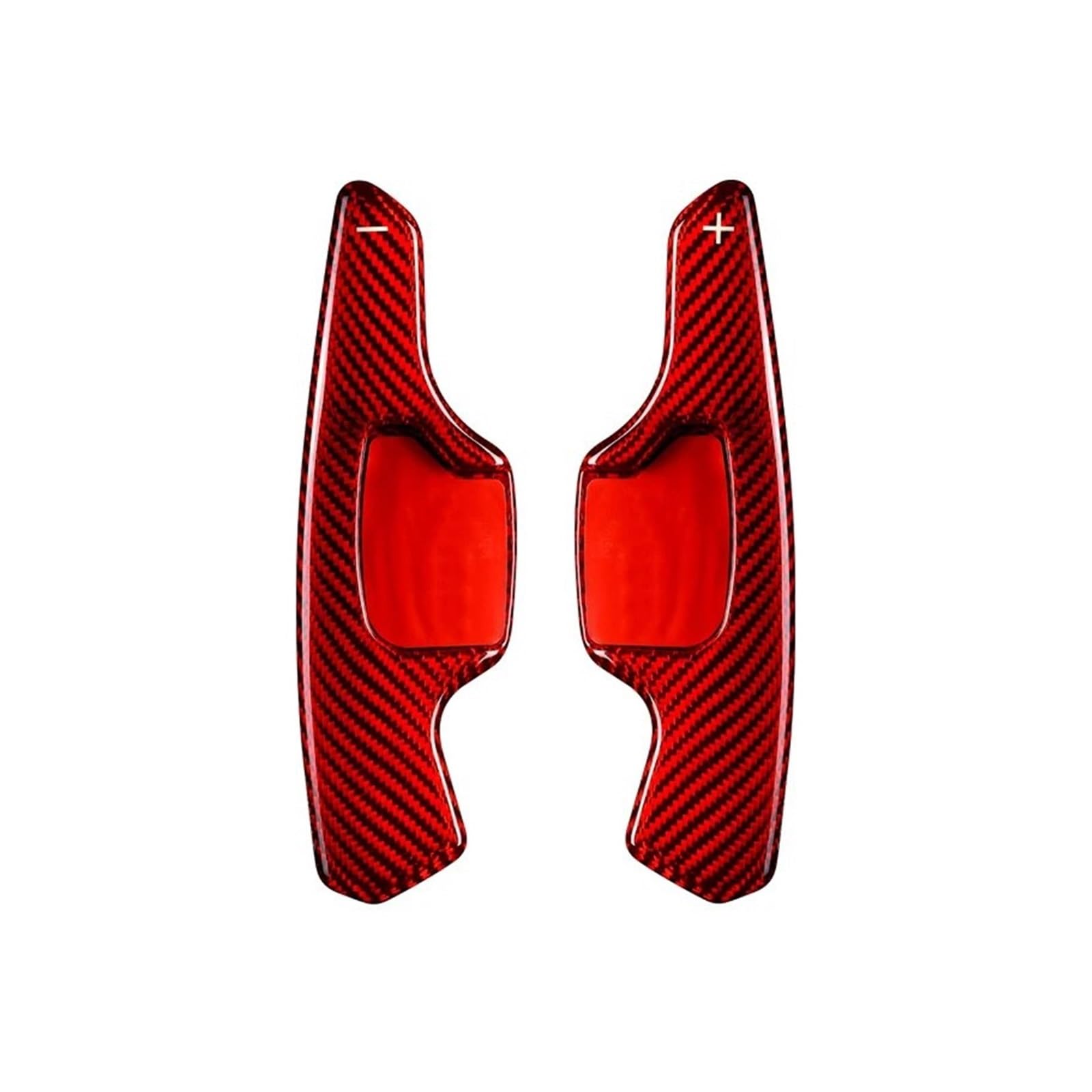 VINCTV Schaltwippen Shift Paddle Kompatibel Mit Ford Für Taurus 2013 2014 2015 2016 2017 Auto-Paddle-Extender-Lenkrad Carbon Fiber Paddle Shift Autozubehör(Red) von VINCTV