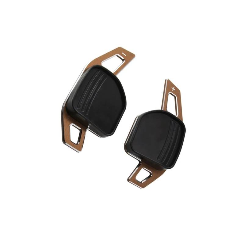 VINCTV Schaltwippen Shift Paddle Kompatibel Mit Seat Für C&upra Für Ateca 2008-2020 Für C&upra Für Tavascan 2024 Auto-Schaltwippenabdeckung Auto-Lenkrad-Schaltwippenverlängerung(Bronze) von VINCTV