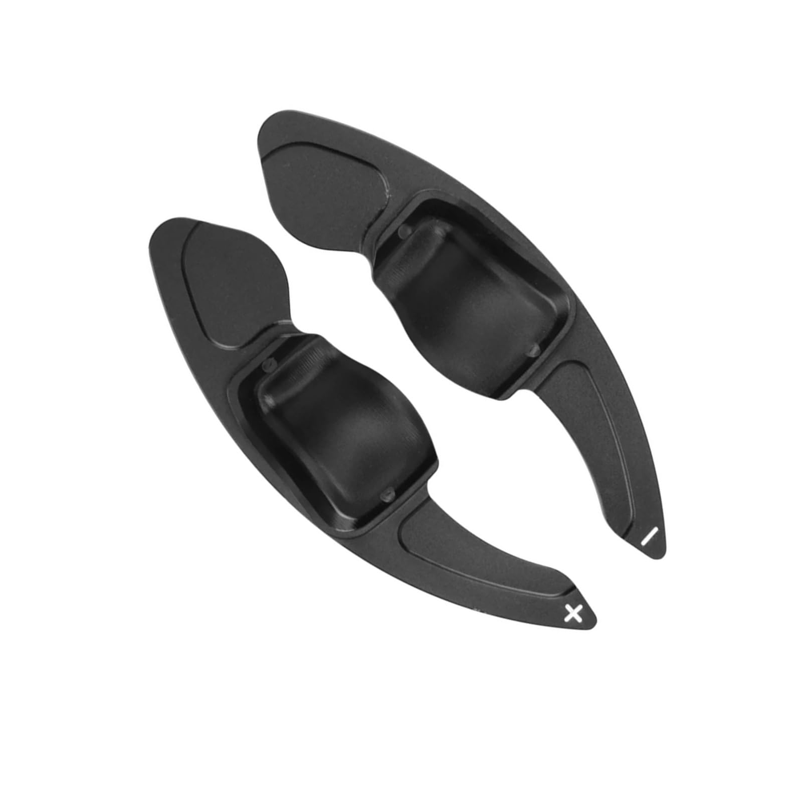 VINCTV Schaltwippen Shift Paddle Kompatibel Mit VW Für Touran Für 1T2 Für Highline Für EOS Alle Modelle Für Polo 6R Für GTI Auto-Lenkrad-Paddelverlängerungs-Schaltabdeckung(Black) von VINCTV