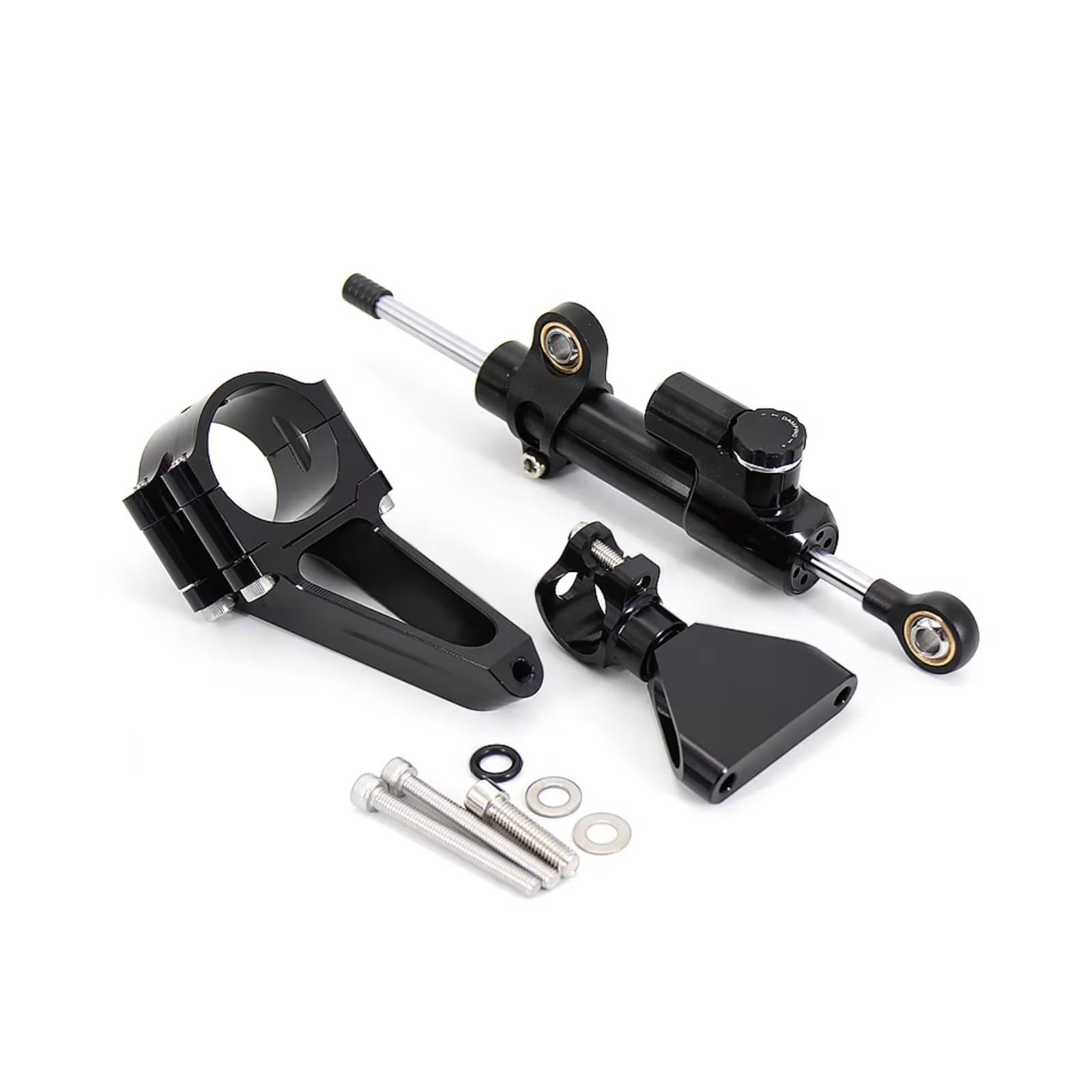 VINCTV Stabilisator Kompatibel Mit CBR600 Für F4i 1999 2000 2001 2002 2003 2004 2005 2006 2007. Einstellbarer Motorraddämpfer, Lenkstabilisator, Moto-Dämpfungshalterung(Black) von VINCTV