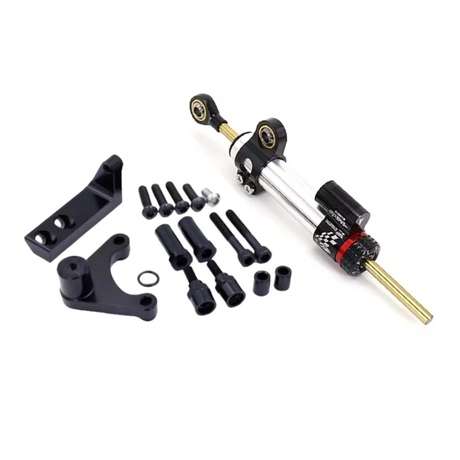 VINCTV Stabilisator Kompatibel Mit Ducati Für Hypermotard 950 Für RVE 2021 2022 2023 Motorrad-Lenkungsdämpferhalterung Stabilisator-Montagesatz Zubehör(Size3) von VINCTV