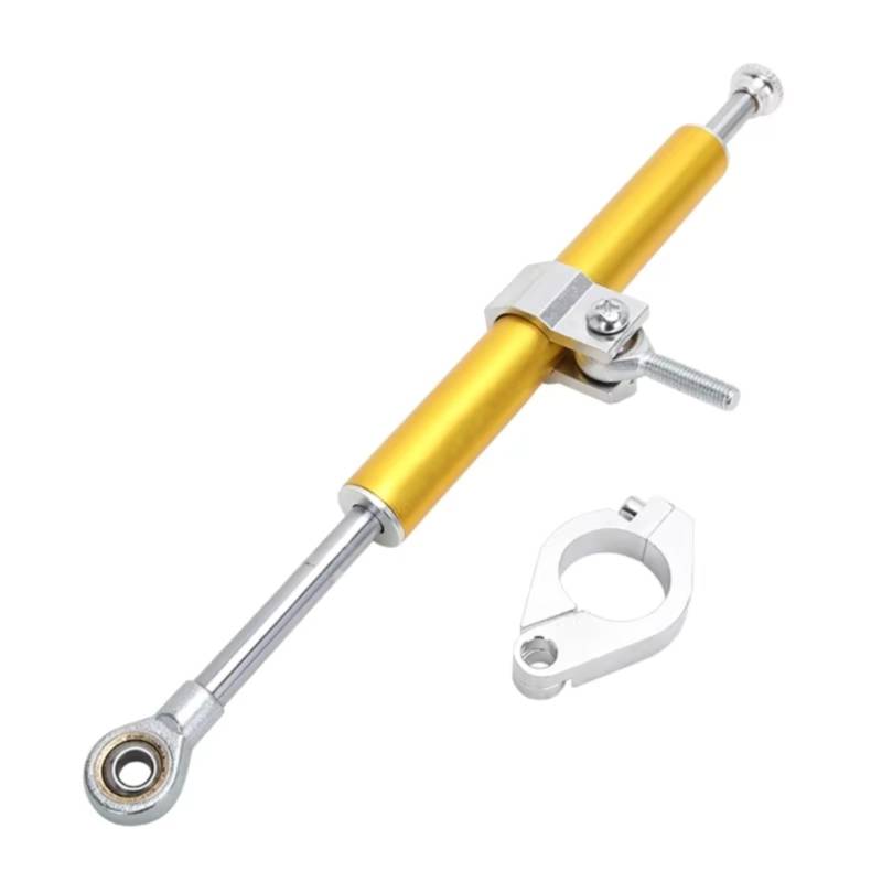 VINCTV Stabilisator Kompatibel Mit Für 250R 300R Für Z250 Z300 Für ER6N EX300 Motorrad-Damper Lenkung Stabilisieren Die Kontrolle Universal(Yellow) von VINCTV