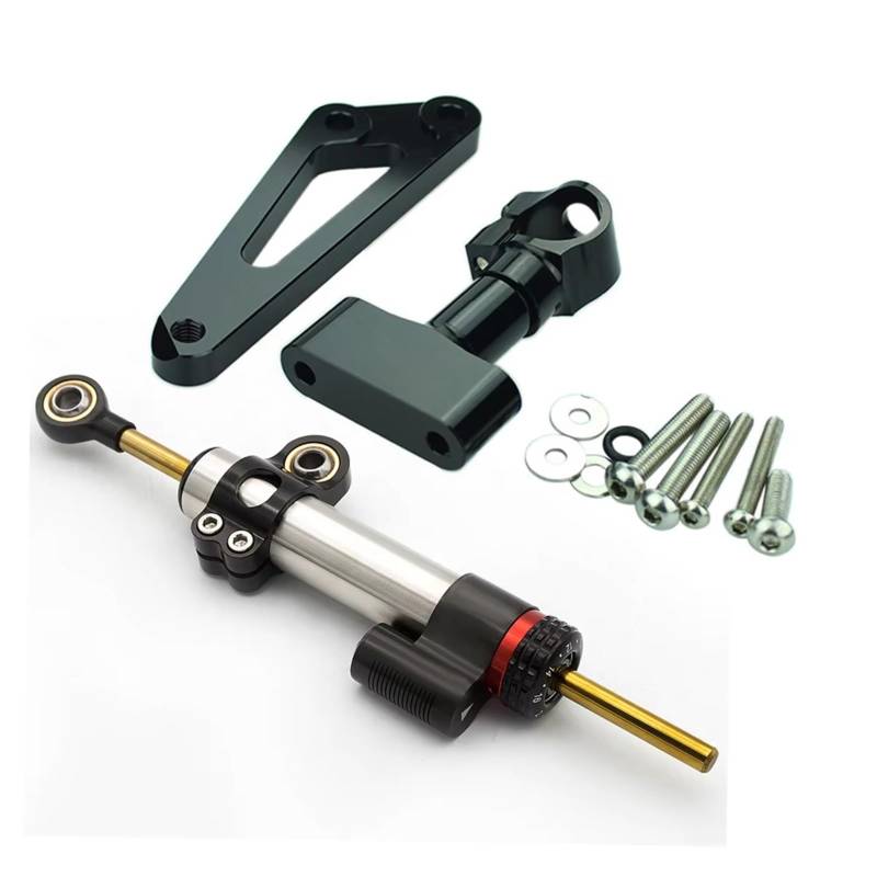 VINCTV Stabilisator Kompatibel Mit Hornet Für CB600F 2007 2008 2009 2010 2011 2012 2013 2014 2015 2016 Motorrad-Lenkungsstabilisator-Dämpferhalterungsunterstützung(Size2) von VINCTV