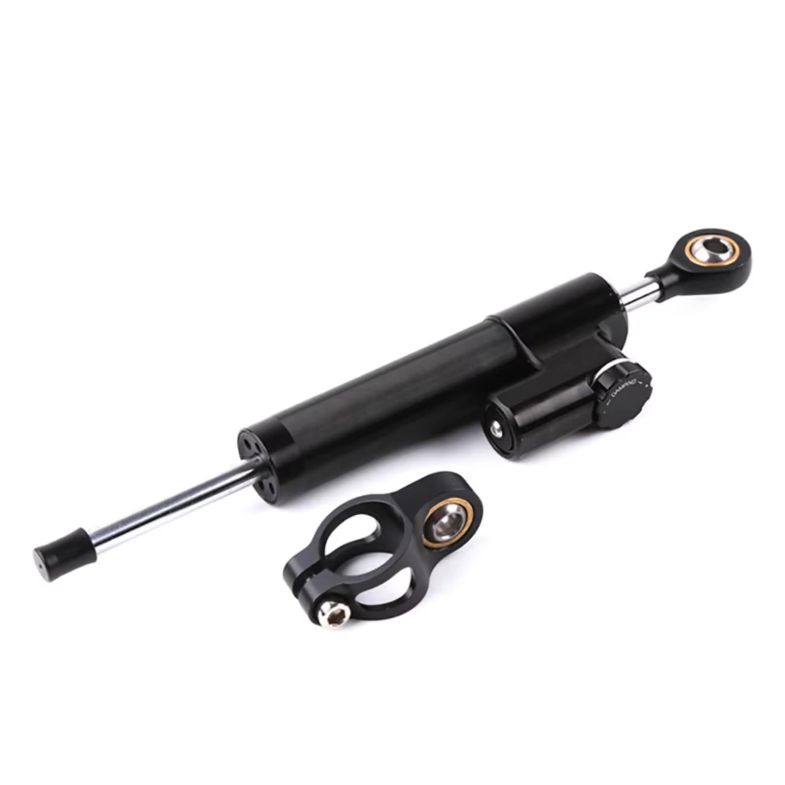 VINCTV Stabilisator Kompatibel Mit Yamaha Motorrad Aluminium Lenkungsdämpfer Tank Slapper Stabilisator Dämpfung Stange Geschwindigkeit Wobble Absorber(Black) von VINCTV