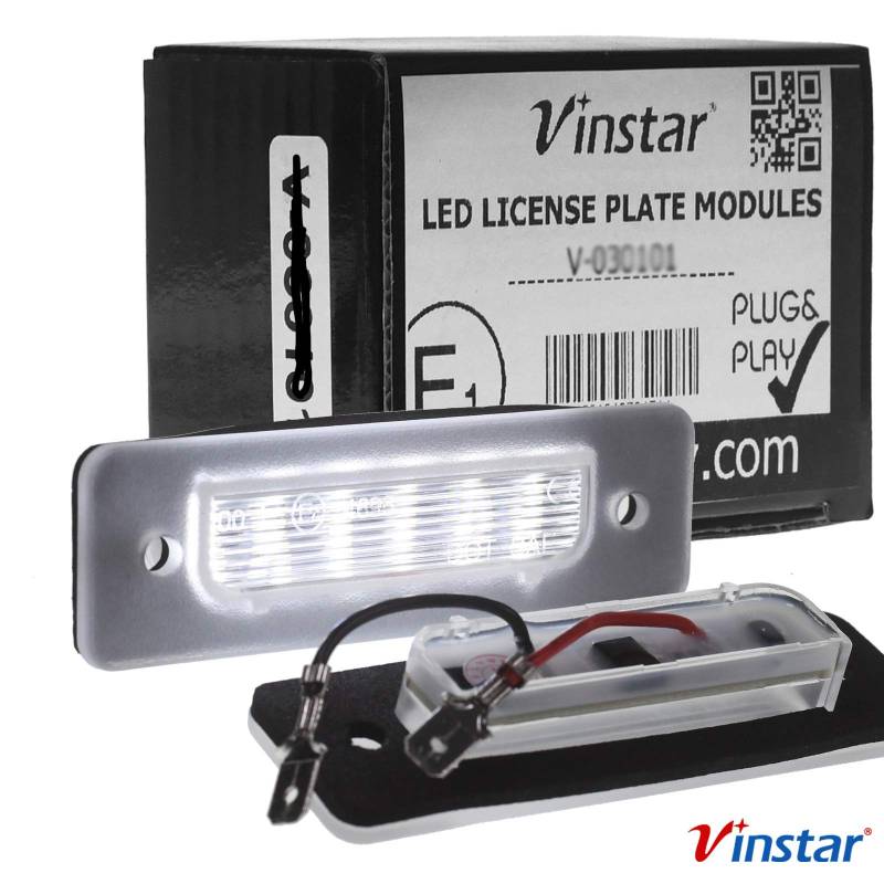 LED Kennzeichenbeleuchtung kompatibel mit BMW E30 E12 E28 E24 E23 E26 Z1 M1 von Vinstar