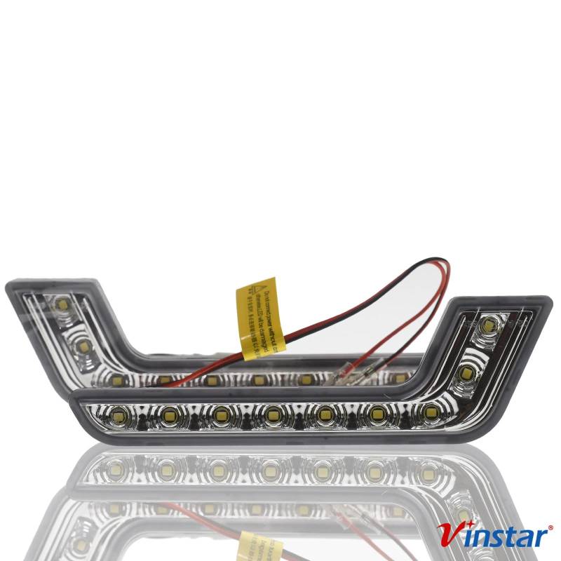 LED Tagfahrlicht L Form R87 kompatibel mit A1 A2 A3 A4 A5 A6 A8 Q3 Q5 Q7 von Vinstar