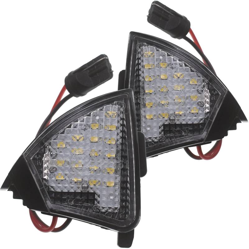 LED Umfeldbeleuchtung Spiegel Umgebungslicht kompatibel mit EOS GOLF 5 JETTA PASSAT B6 von Vinstar