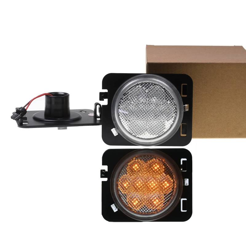 VINSTAR 2X Seitenblinker LED Kotflügel Blinker kompatibel mit J Wrangler JK 2007-2015 von VINSTAR