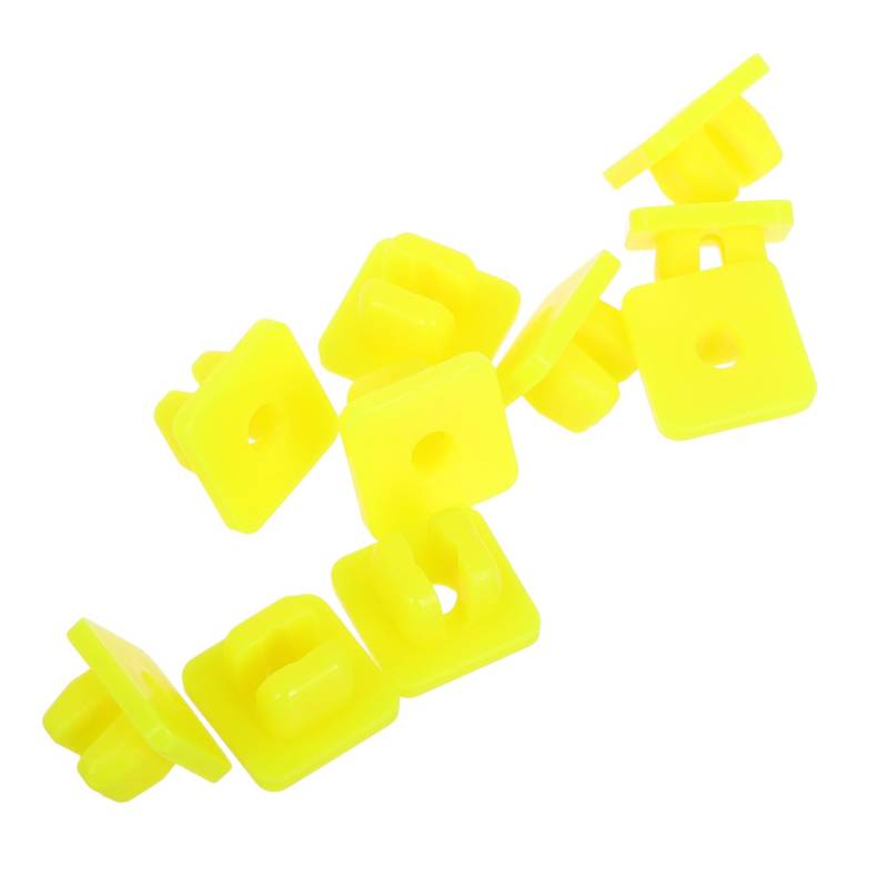 VINTORKY 10 Stk Feste Schraubschnalle Autoklammern Aus Kunststoff Sitzschnallenclip Befestigungselemente Für Autoclips Lautsprecherkabeladapter Autozubehör Autositz-clips Yellow Plastik von VINTORKY