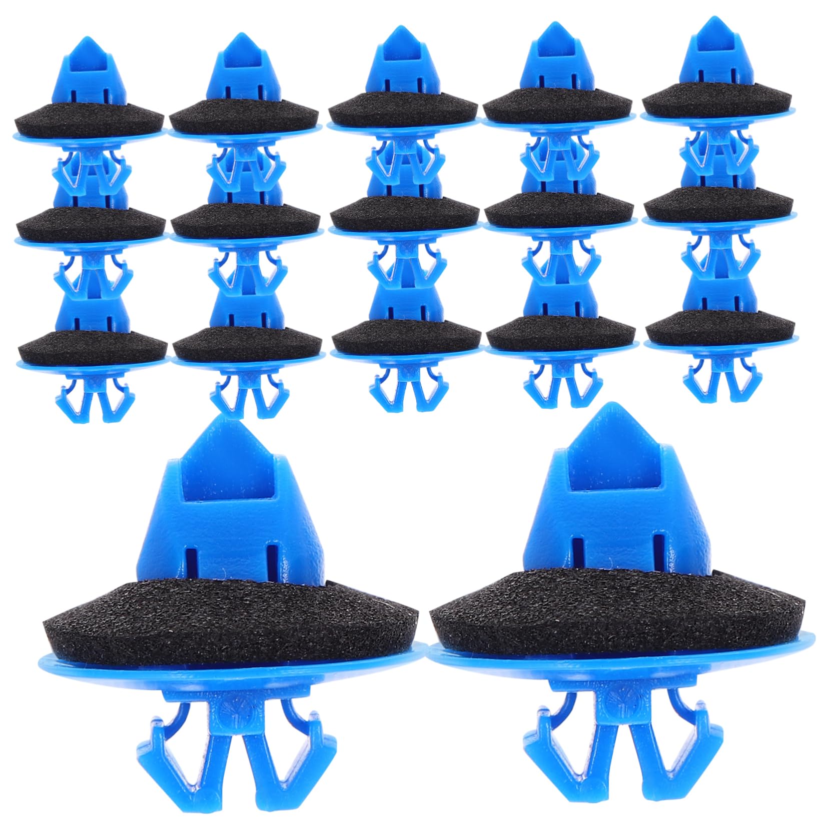 VINTORKY 100st Glockenmund-modellclip Befestigungselemente Kabelclips Clips Zur Kabelaufwicklung Halter Stopper Klammerentferner Kabel Ordentlich -streifenlichter Auto Ofen Blue Plastik von VINTORKY