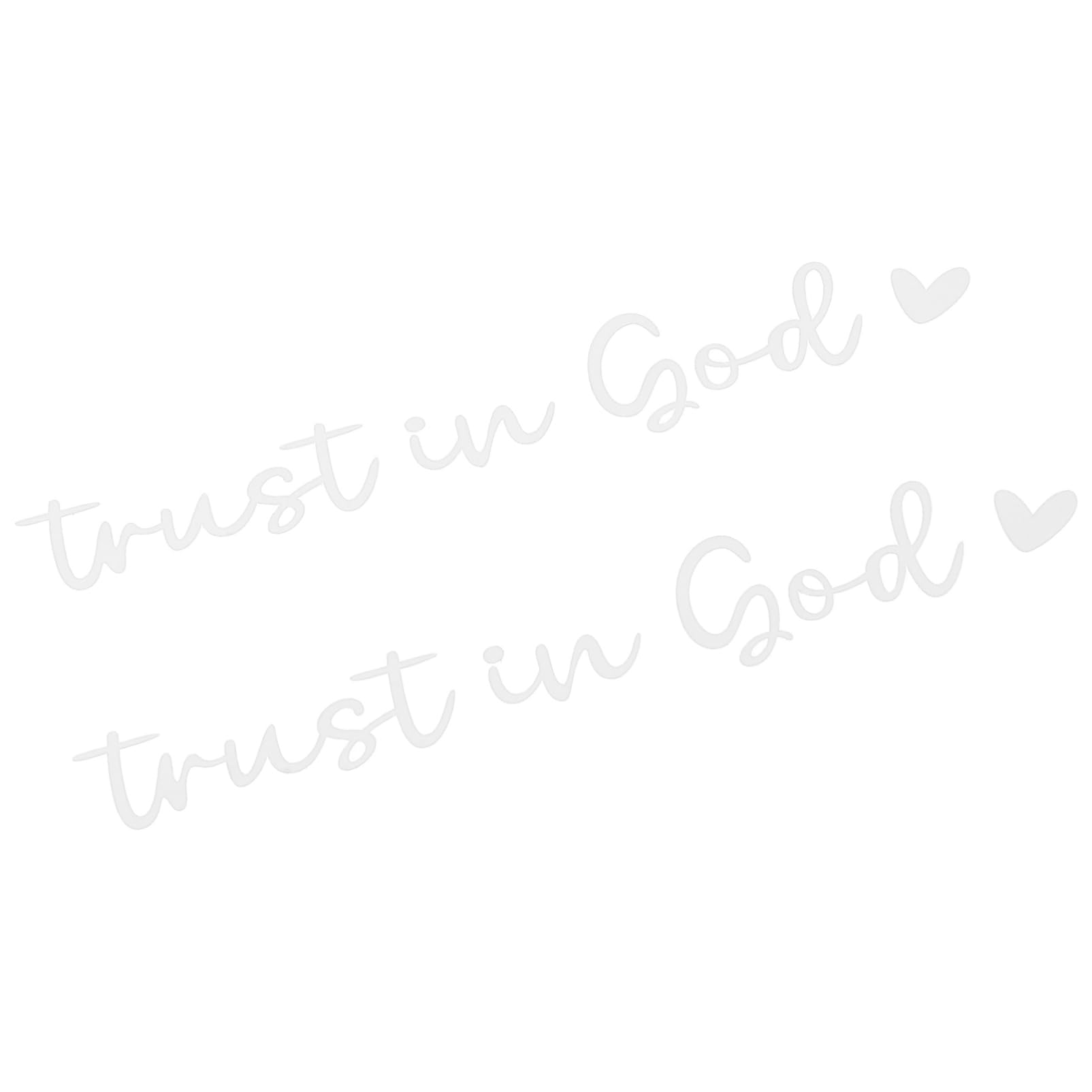 VINTORKY 2 Stück „trust In God“-rückspiegel-aufkleber, Langlebige Vinyl-aufkleber, Verbessern Den Innenraum Des Autos, Einfach Anzubringen Und Zu Entfernen, Reflektierend Für Mehr von VINTORKY