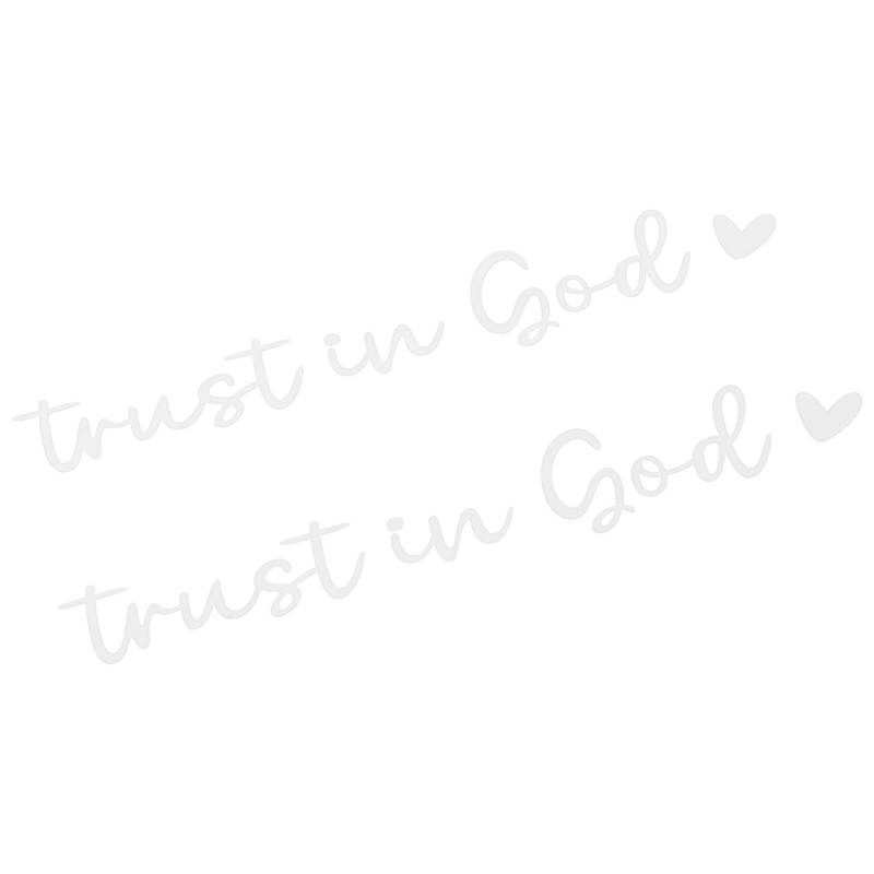 VINTORKY 2 Stück „trust In God“-rückspiegel-aufkleber, Langlebige Vinyl-aufkleber, Verbessern Den Innenraum Des Autos, Einfach Anzubringen Und Zu Entfernen, Reflektierend Für Mehr von VINTORKY