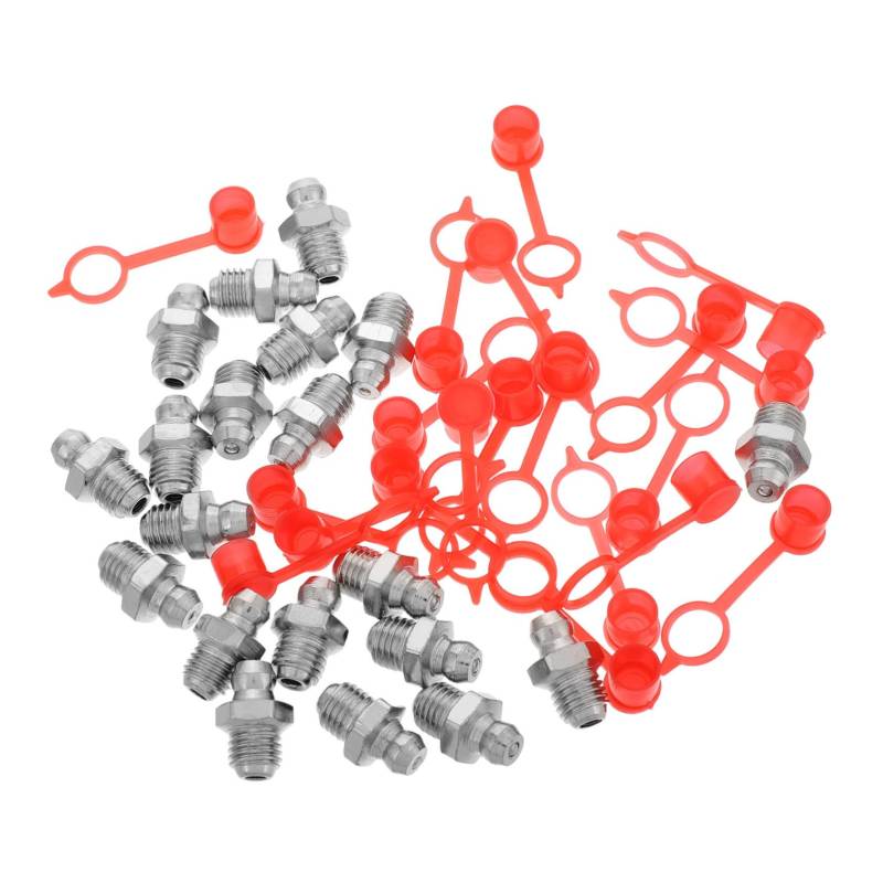 VINTORKY 20 Sätze Buttermund Zubehör Schmierwerkzeug Wartungs Zubehör Baggerfett Handschuhe zum Abschminken Butterfett Schmiernippelkappen für Fahrzeuge Fettzerkleinerer Eisen von VINTORKY