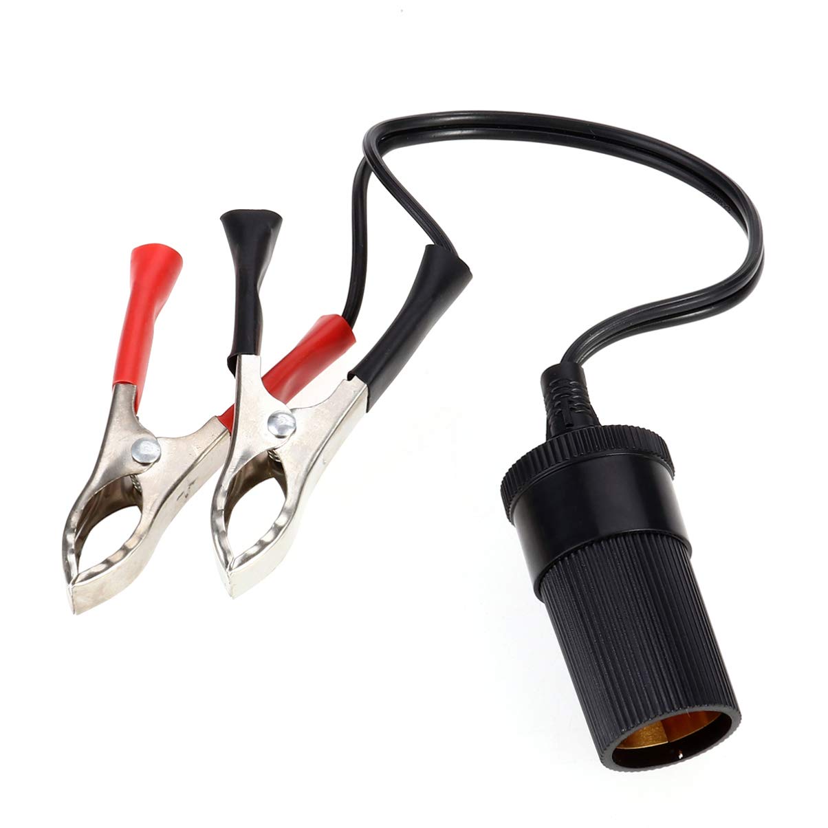 VINTORKY Auto Batterie Klemmen Clip On Adapter 12V DC Zigarettenanzünder Stecker Für KFZ Auto Batterieklemmen Alleskönner Autobatterie Zubehör von VINTORKY