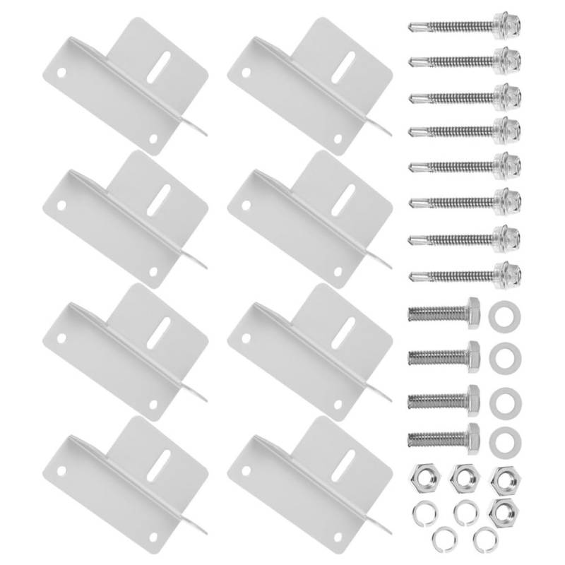 VINTORKY Halterung Für Solarpanel 8 Teiliges Set Für Stabile Montage Verstellbare Solarpanel Ständer Für Haushalte Ideal Für Balkonkraftwerke Und Gartenanlagen von VINTORKY