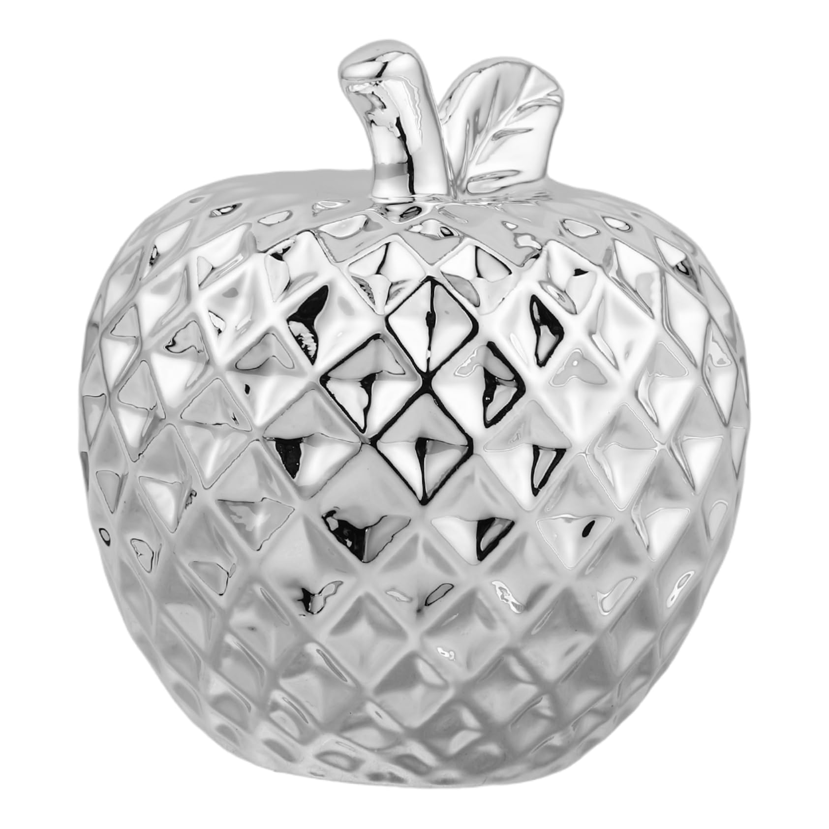 VINTORKY Keramik-Apfel-Ornament Apfel-Foto-Requisite Apfeldekor Aus Keramik Tischkeramik-apfelornament Kleines Fruchtförmiges Kunsthandwerk Raumdekoration Obststatue Silver Weißes Porzellan von VINTORKY