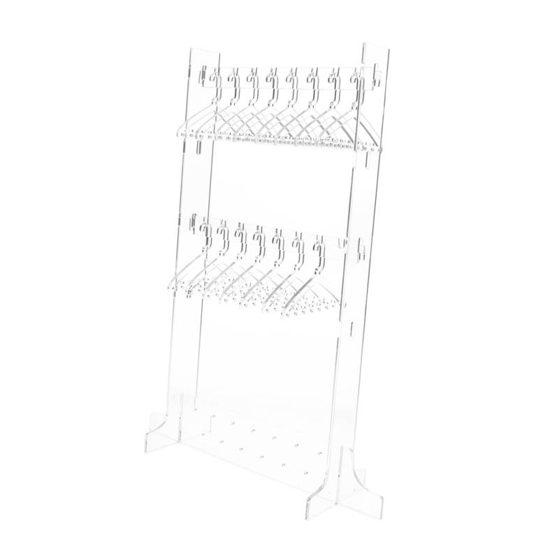 VINTORKY Ohrring-Halter-ständer, Durchsichtiges Acryl-ohrring-Rack, Mini-kleiderbügel, Ausstellungsstand, Schmuck-Organizer, Aufbewahrung Für Frauen Und Mädchen von VINTORKY