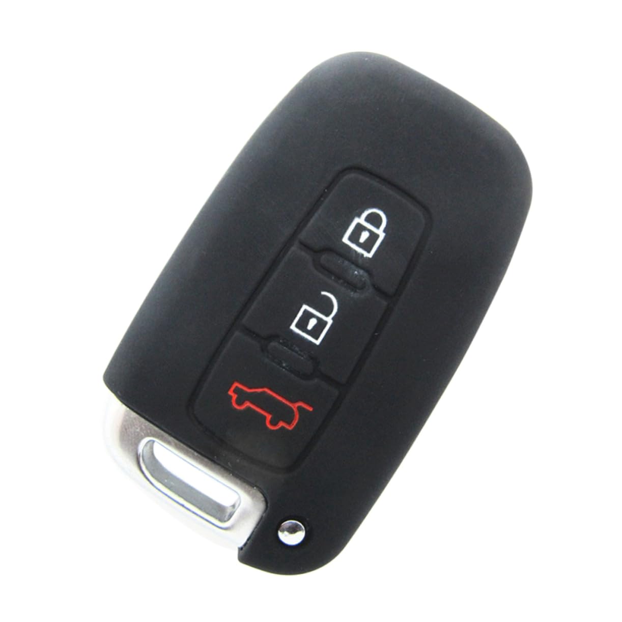 VINTORKY Silicone Autoschlüssel Hülle Für Tucson IX35 Schutzhülle Für Keyless Entry Schlüsselanhänger Robuste Und Langlebige Schlüsselcase Für Auto Schlüssel von VINTORKY