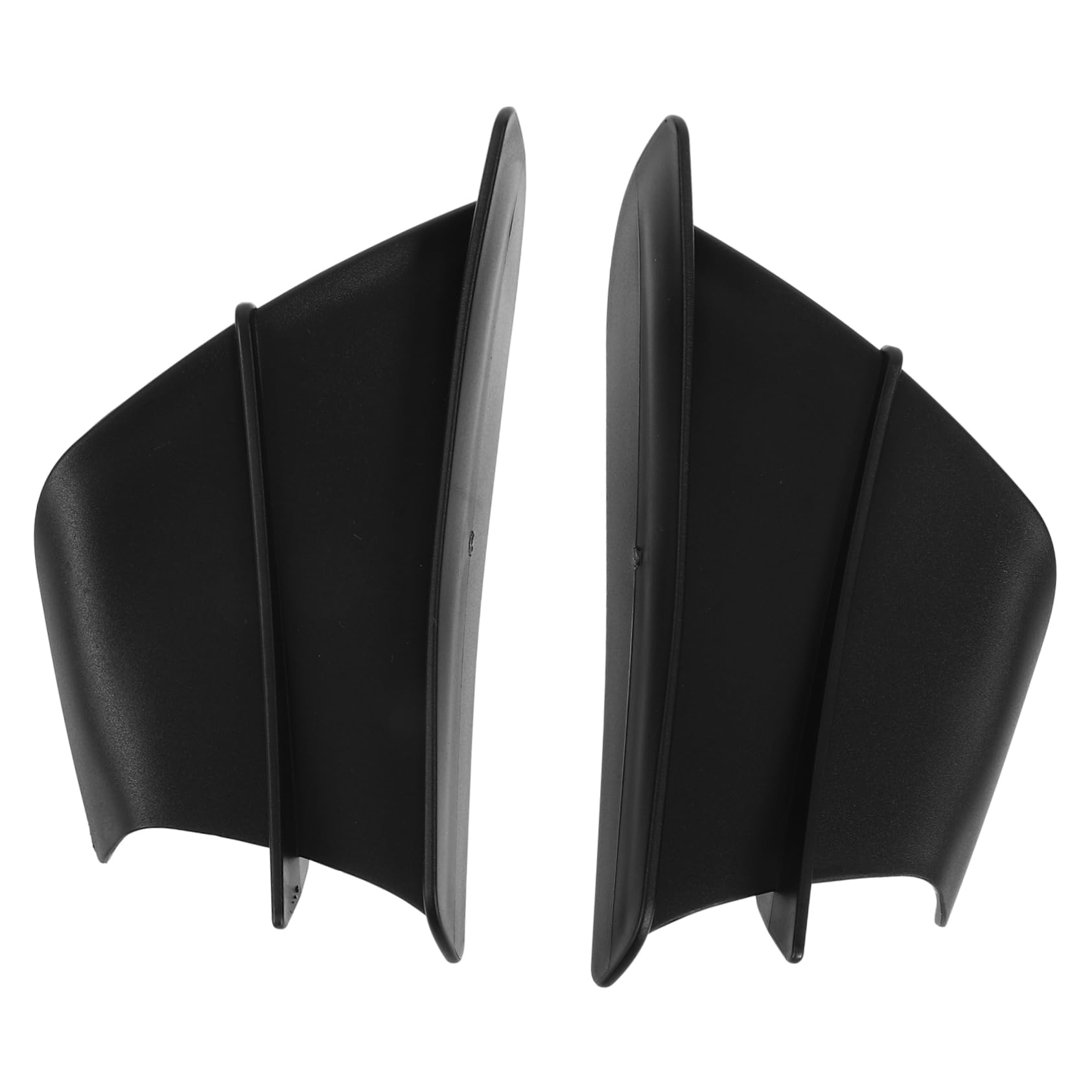 VINTORKY Windabweiser Seitenverkleidung Winglets Aerodynamische Spoiler Für Motorräder Und Roller Universal Passform Schwarze Seitenleitbleche von VINTORKY