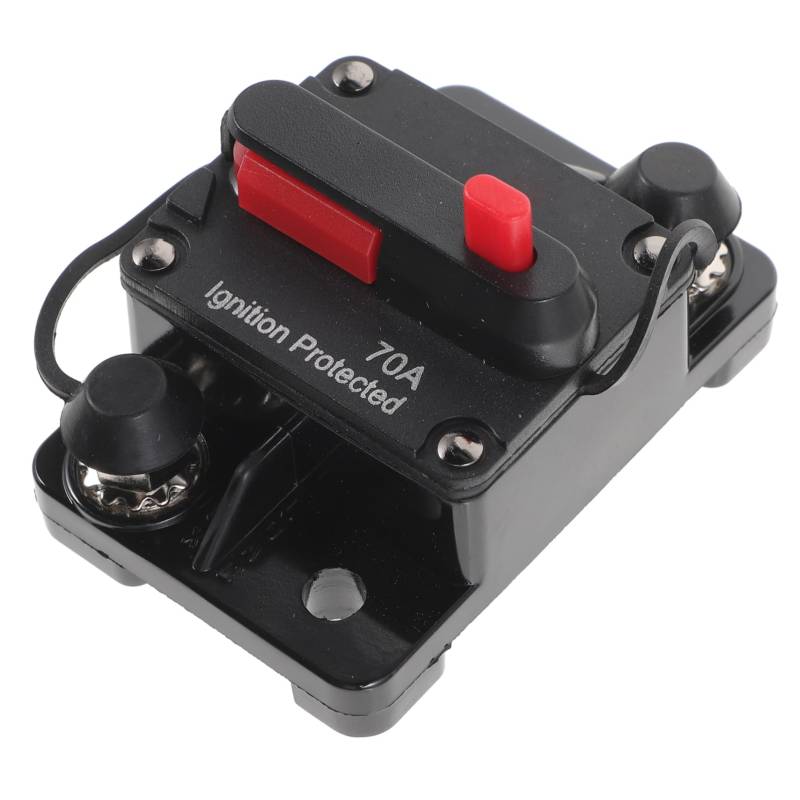 VINTORKY tragbar Inline-Sicherungshalter LKW Anhänger Wasserdichter Car-Audio-Inline-Leistungsschalter Motor charger ladegeräte sicherung kfz Sicherungsautomat Mini-Leistungsschalter Black von VINTORKY