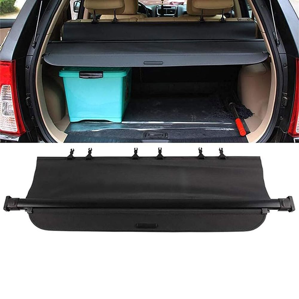 VIPHID Auto Ausziehbar Kofferraum Rollo Laderaumabdeckung für Kia Sportage 2007-2016,Autos Kofferraumabdeckung Frachtabdeckungen,Shielding Security Parcel Curtain von VIPHID