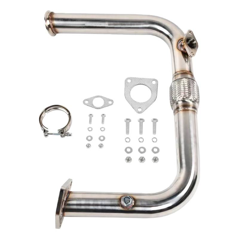 VIPIH 2.5 Edelstahl Crossover Pipe für LS Swap Passend für Chevy/Fit für GMC V8“ von VIPIH