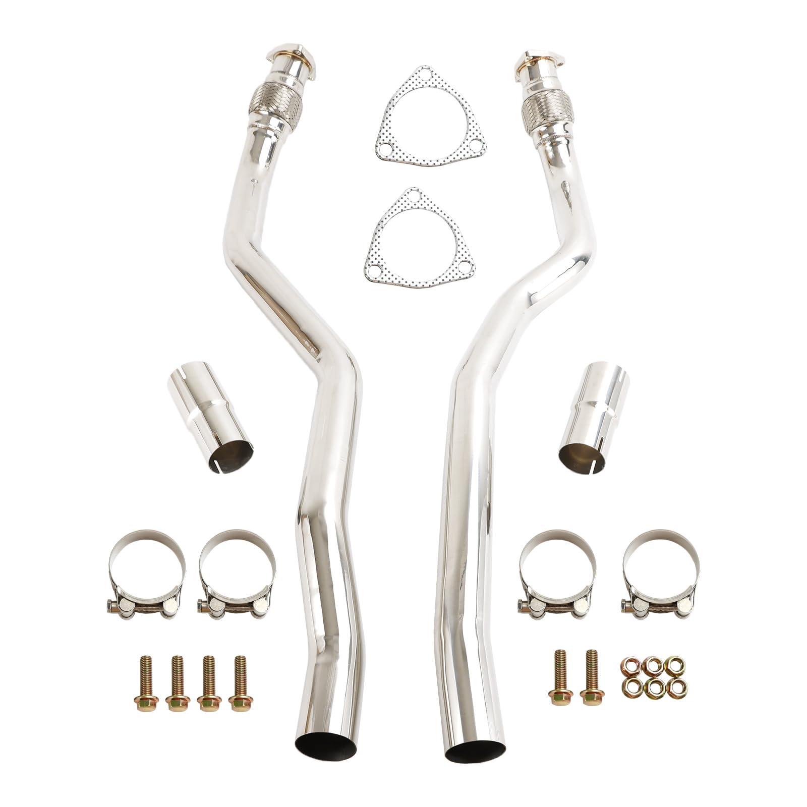 VIPIH 2.5 Edelstahl-Downpipes für Audi S4 S5 A6 A7 SQ5 V6“ von VIPIH