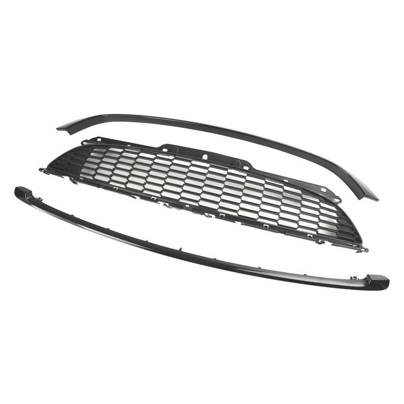 VIPIH Mittelgitter Fit für MINI Cooper R55 R56 R57 R58 2006-2010 Schwarzes Mittelgitter mit Wabenstruktur + schwarze Streifen oben und unten BMW von VIPIH