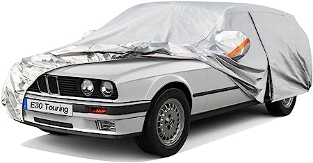 1 StüCk Autoabdeckung FüR BMW 3er Touring E30(1987-1994), Outdoor Langlebig Autoplanen Wasserdicht Hagelschutz Uv-Schutz Kratzfeste,3er Touring E30(1987-1994) von VIPOD