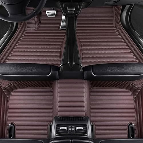 Auto Bodenmatte Fußmatten für Audi A5 Sportback 4-Door 2017 2018 2019 2020 2021, Wasserfest Antirutsch Verschmutzung rutschfeste Automatten Set,Coffee von VIPOD