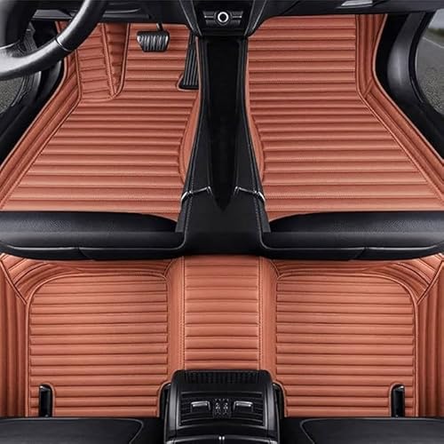 Auto Bodenmatte Fußmatten für VOLVO V60 2018-2023, Wasserfest Antirutsch Verschmutzung rutschfeste Automatten Set,Brown von VIPOD