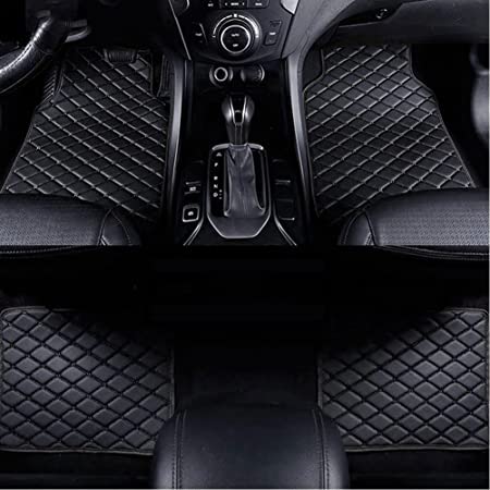 Auto FußMatten FüR Peugeot 308 SW 2017-2020(LHD), Leder VollstäNdige Abdeckung Anti Rutsch Wasserdicht Tragen Floor Mats von VIPOD