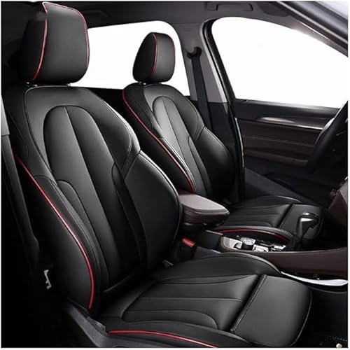 VIPOER SitzbezüGesets FüR Audi S7 C7 Sportback 2012-2014, Auto-SchonbezüGe Wasserdicht Sitzschoner Schonbezug Leder Anti-Rutsch Sitzheizung,Black von VIPOER