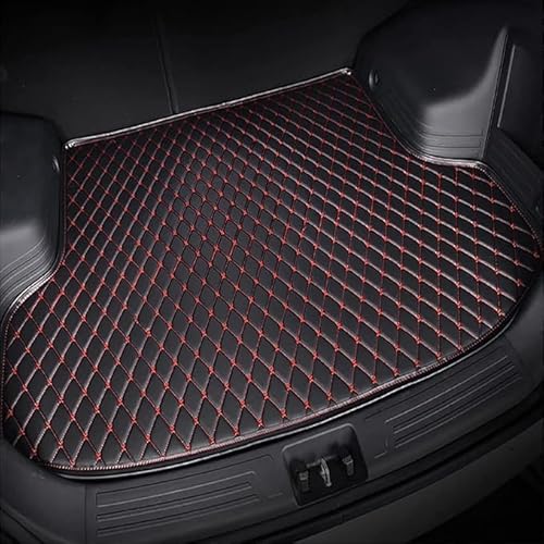 Kofferraum Schutzmatte für Lexus GS III (S190) 2006-2011, Auto Kratzfeste Wasserdicht Kofferraummatte Interieur ZubehöR,Black-Red von VIPOES
