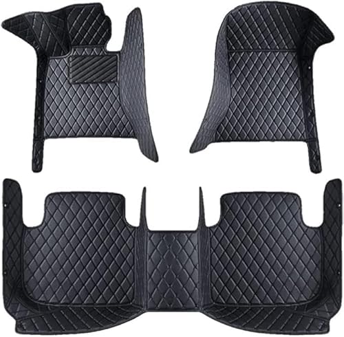 Auto Fußmatten Für Jeep Wrangler TJ 1997-2006, Vorne Hinten Autoteppich Vollabdeckung Vorderseite Rückseite Seat Automatten Zubehör,Black von VIPOEX