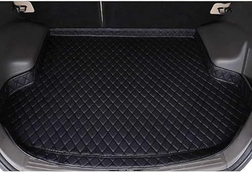 Auto Leder Kofferraummatte Für Suzuki Vitara IV 2014-2022, Wasserabweisend Kofferraumwanne Schutzmatten Cargo Mat Innenzubehör,Black von VIPOEX