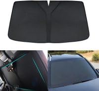 Windschutzscheiben-Sonnenschutz für Hyundai Tucson 2005-2014, Auto Frontscheibe Sonnenblende, Frontscheibenabdeckung, UV-Schutz, Faltbarer, Wärmeisolierung,Black von VITHA